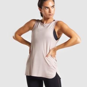 Gymshark Laser Cut Tank - Taupe